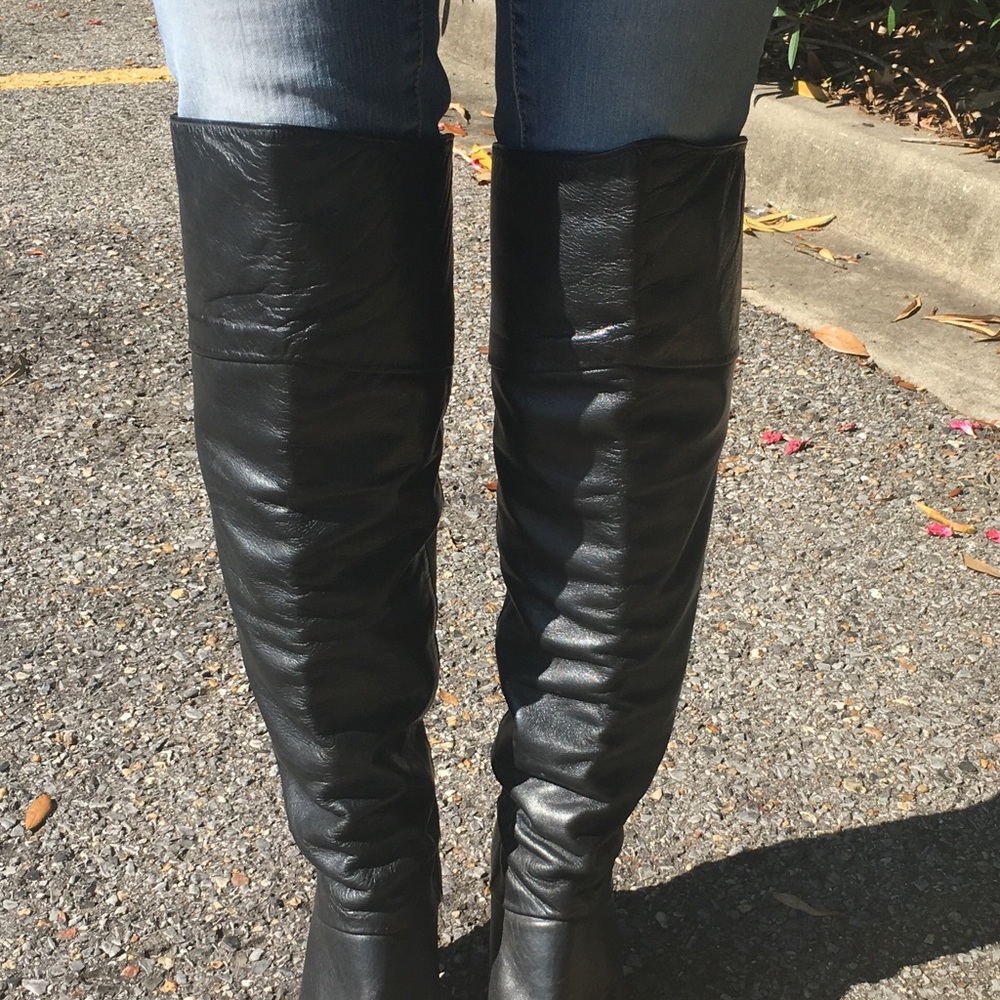 Over the knee Leather boots